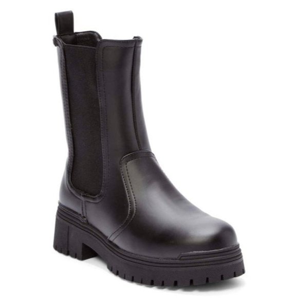 Black Combat & Moto Boots - Picture 1 of 6